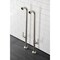 Aqua Vintage AE810S8DKL Freestanding Tub Supply Line, Brushed Nickel AE810S8DKL - alternate 4